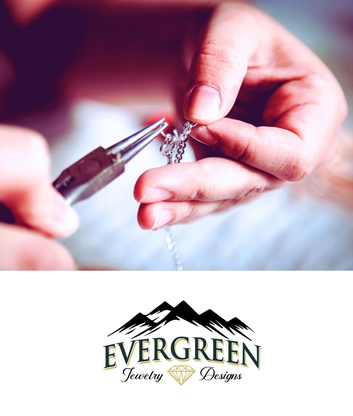The family owners of Evergreen Jewelry Designs.