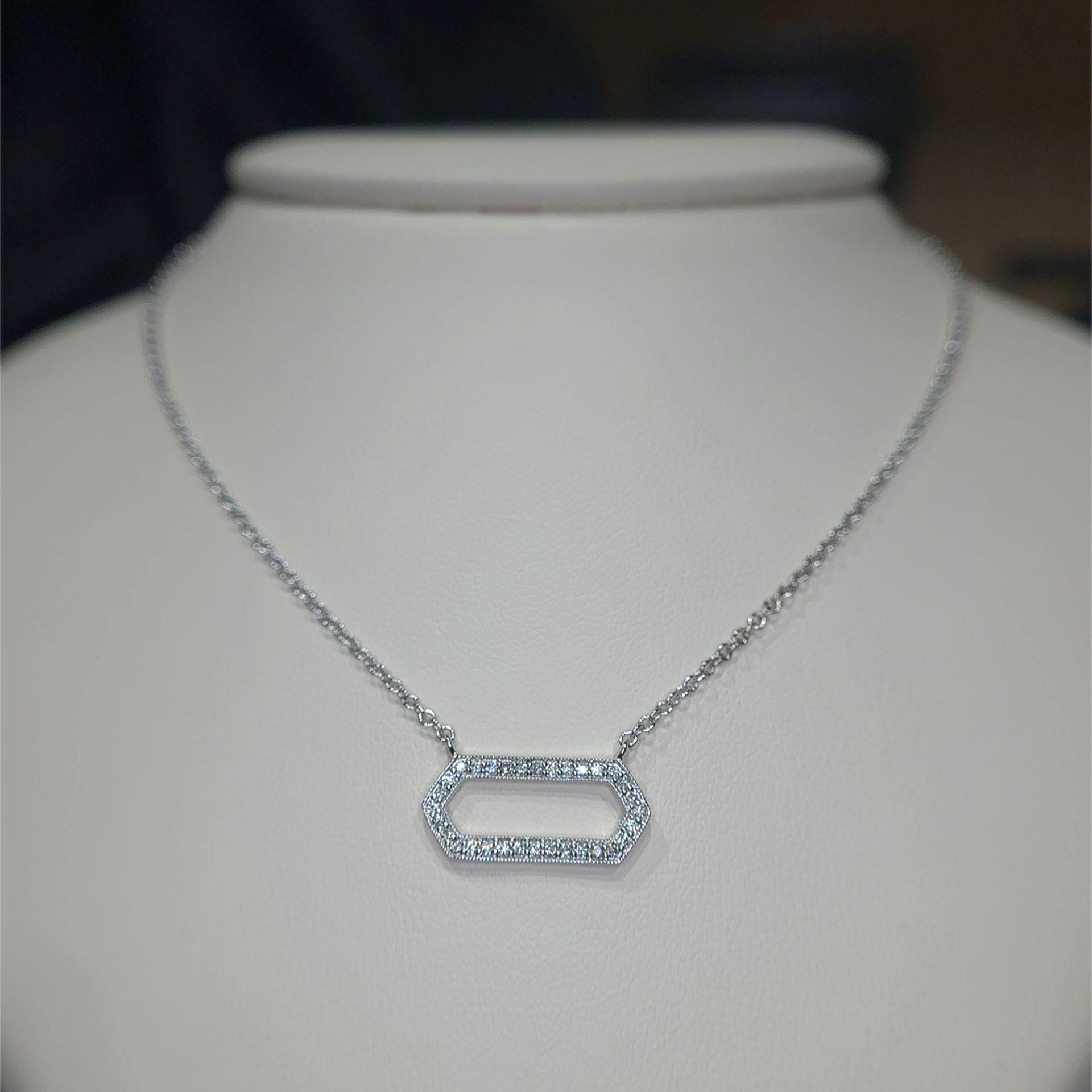 White Gold Diamond Fashion Necklace