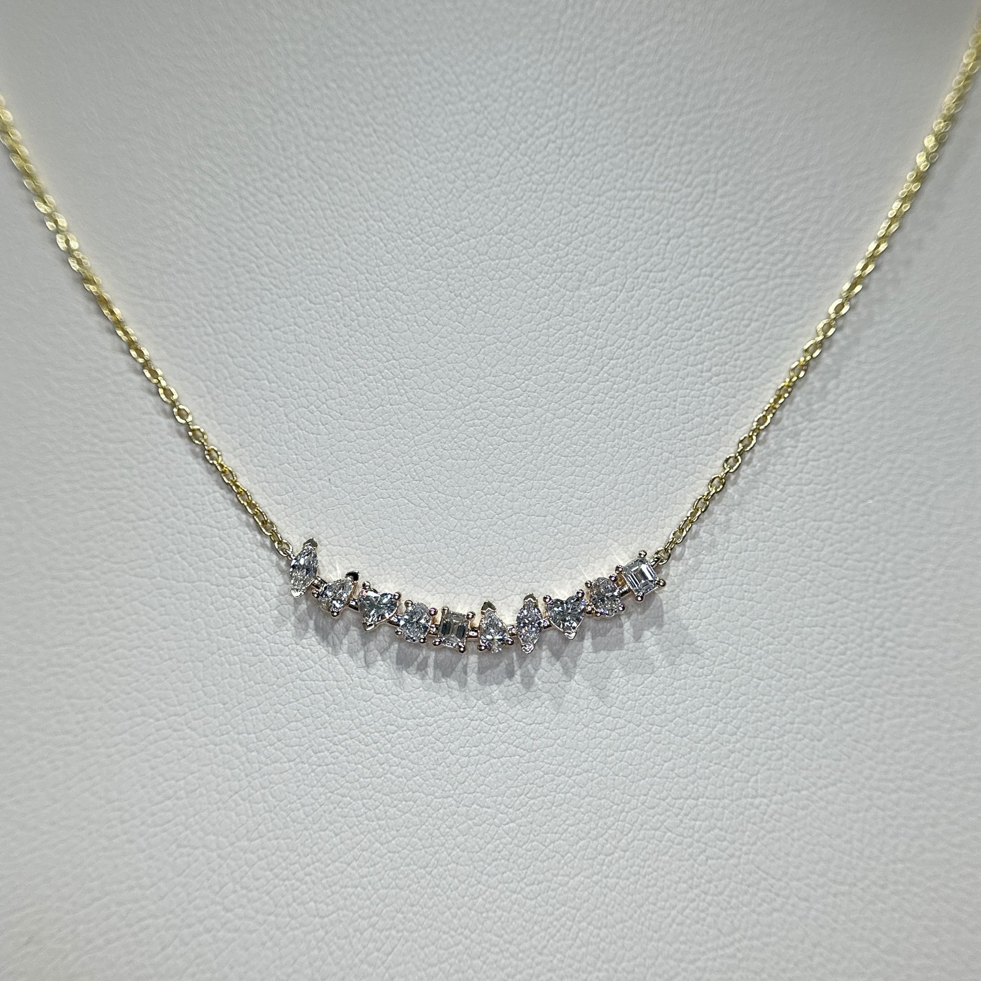 Yellow Gold Fancy-Cut Diamond Necklace