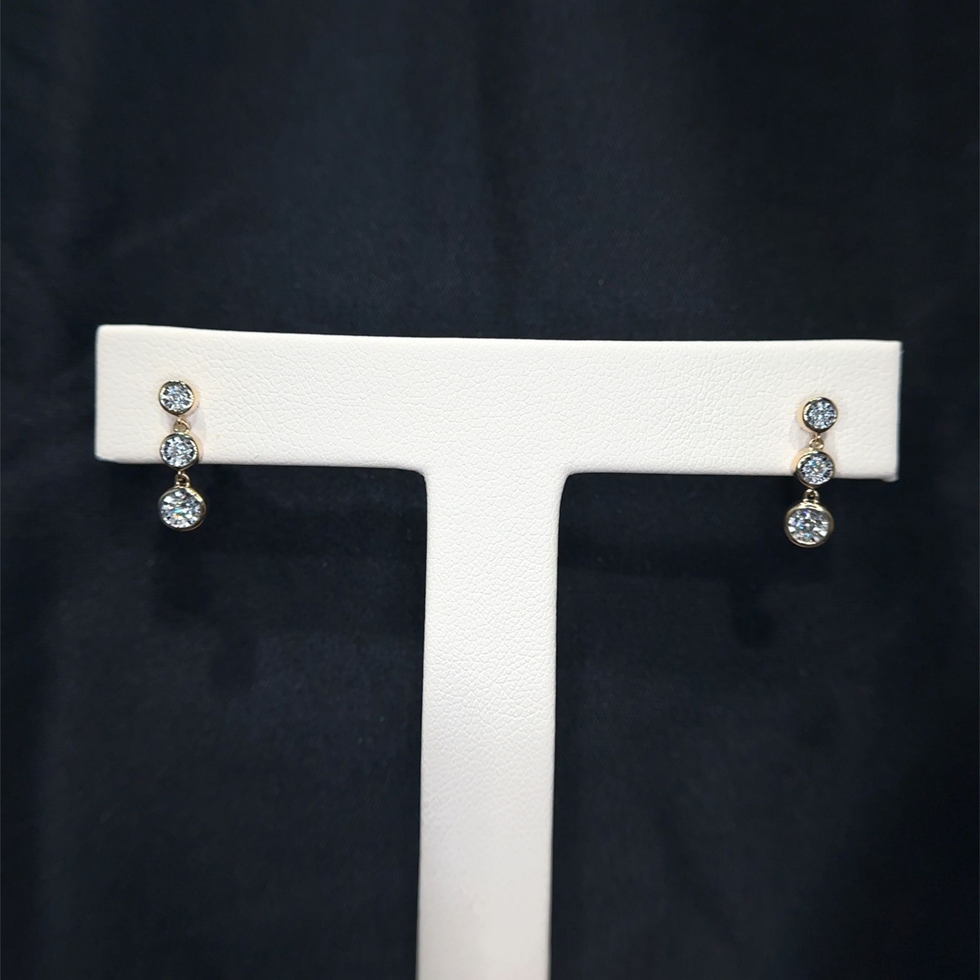 Yellow Gold Station Earrings