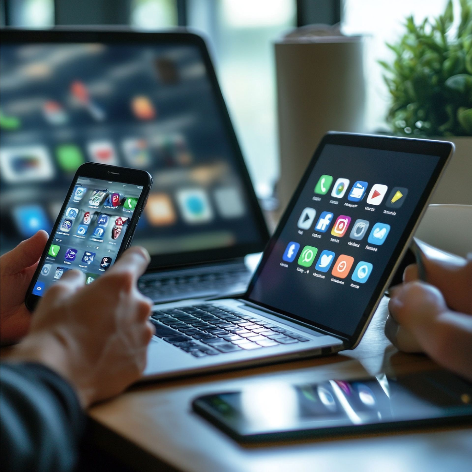 Picture showing websites and apps