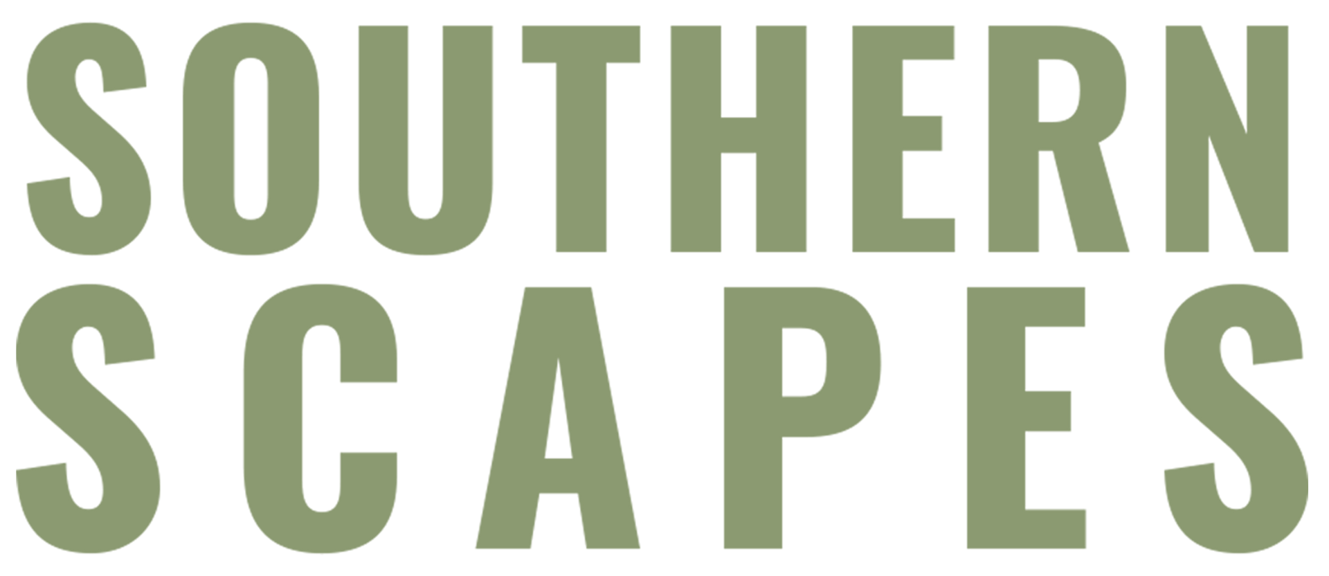 Southern Scapes logo in muted green text on a white background