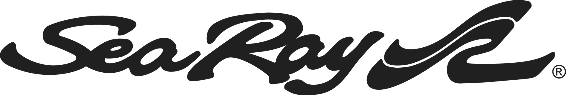 Sea Ray logo in black script.