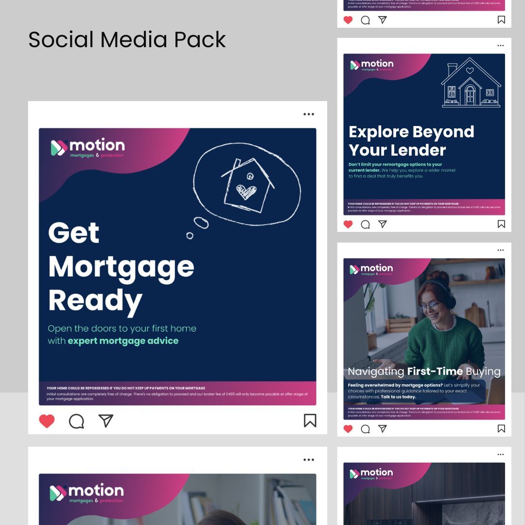 A social media pack for a mortgage company