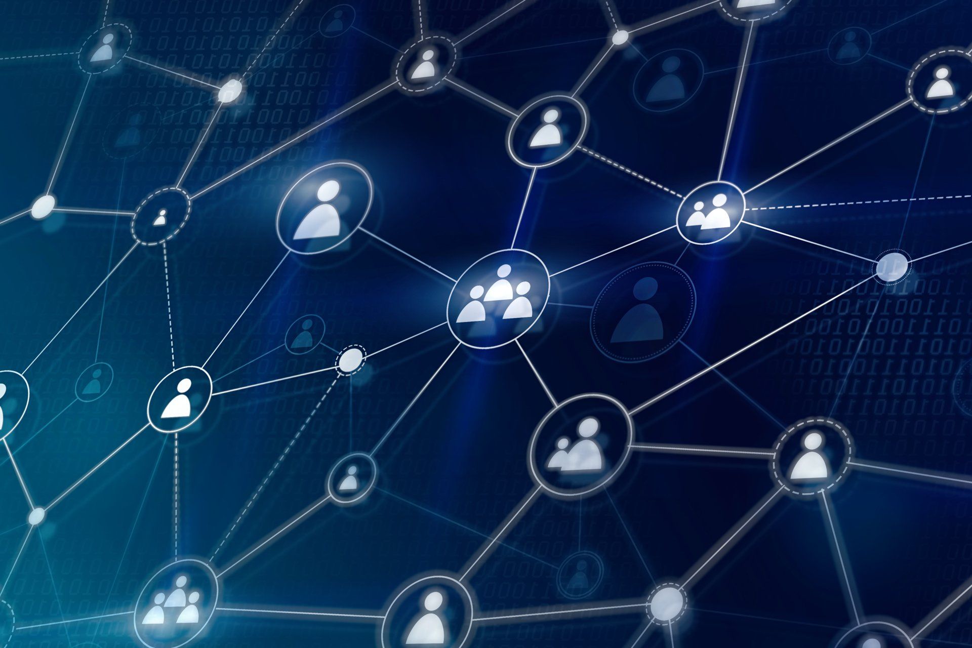 Digital network animated diagram