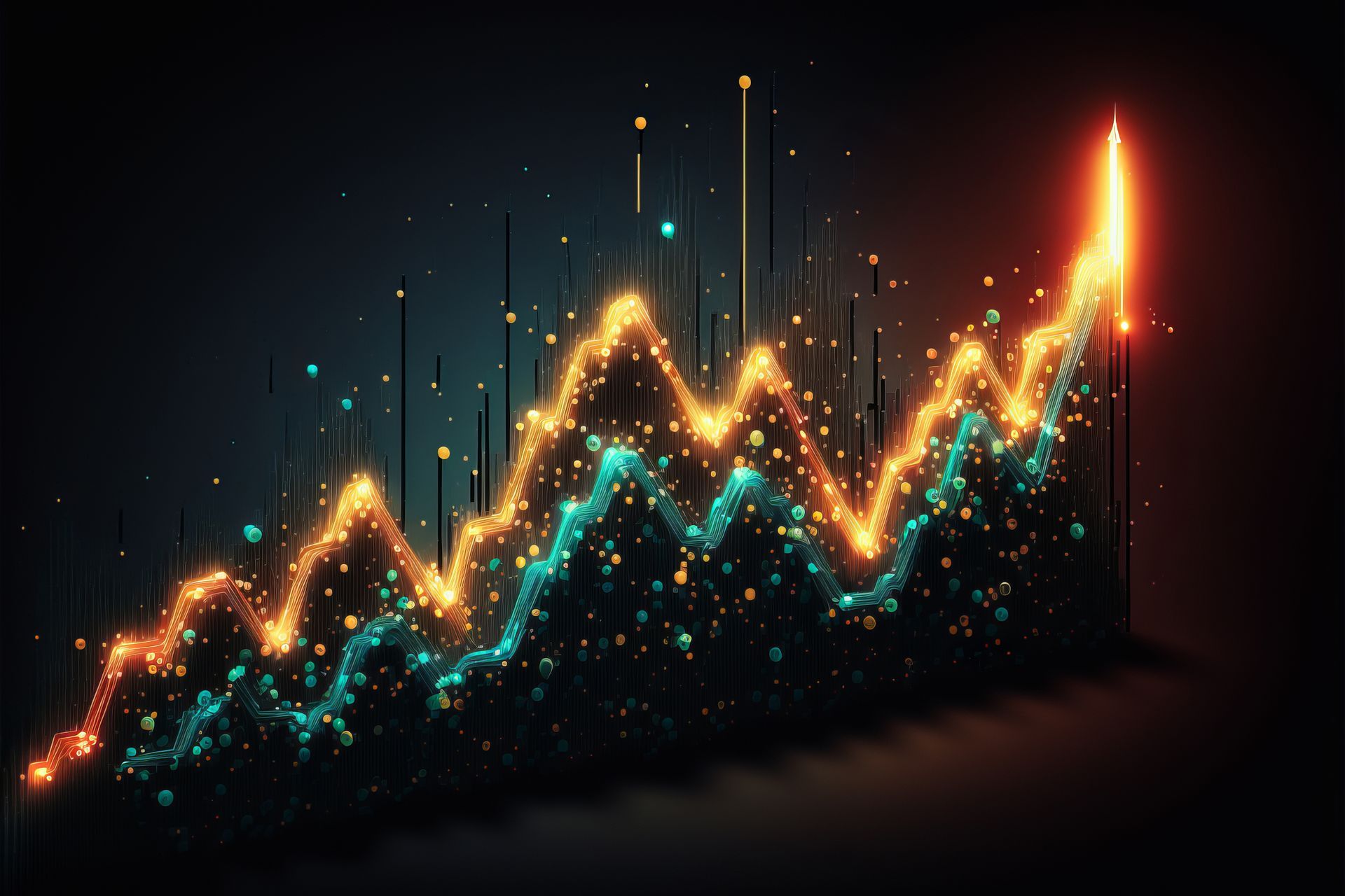 Graph of growing stats