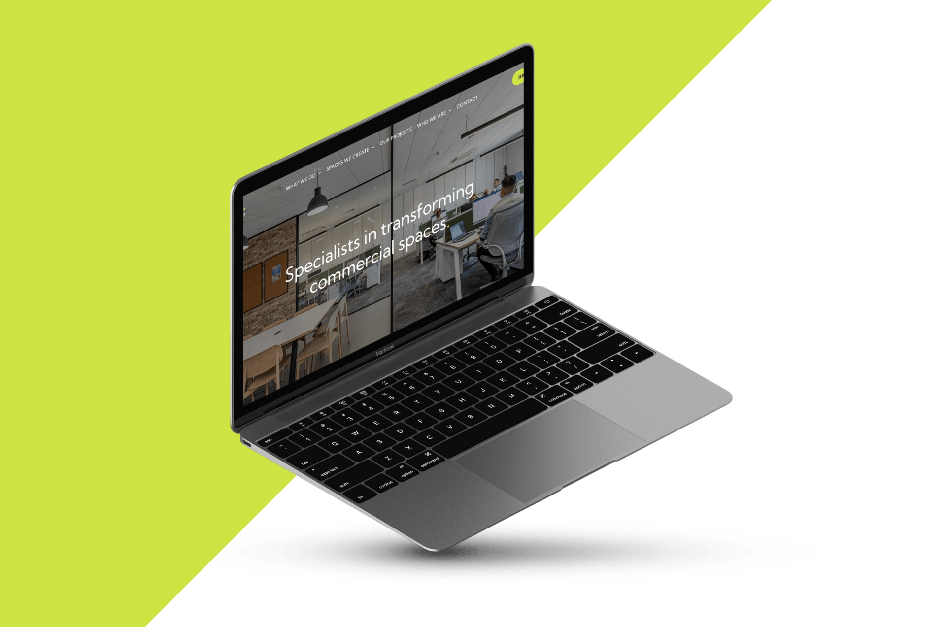 A laptop computer with a website on the screen is sitting on a table.