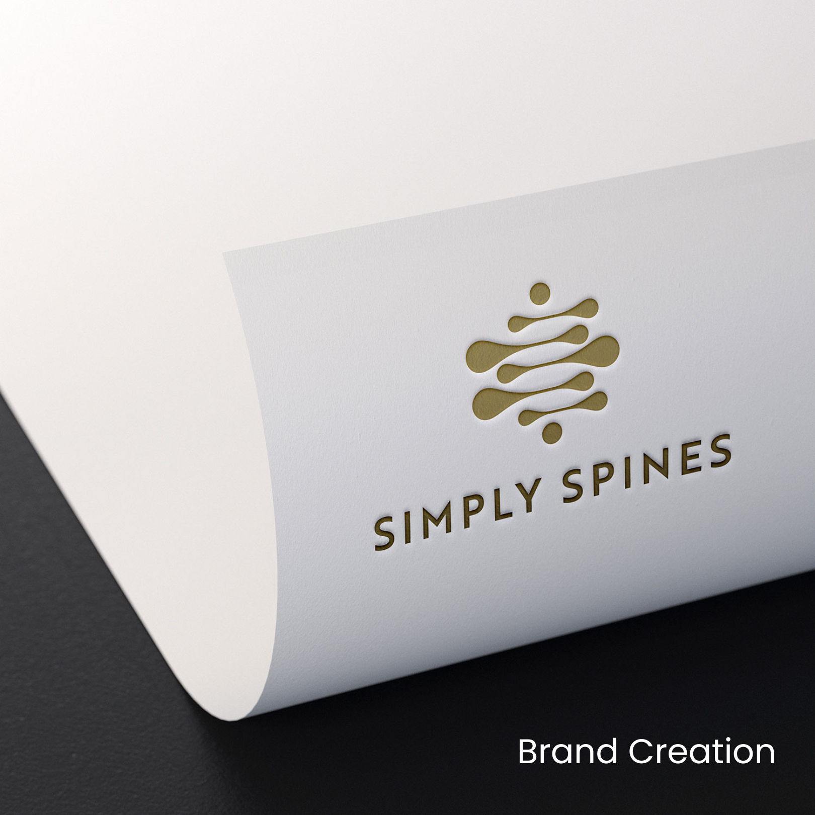 A logo brand creation for a spinal surgeon called Simply Spines