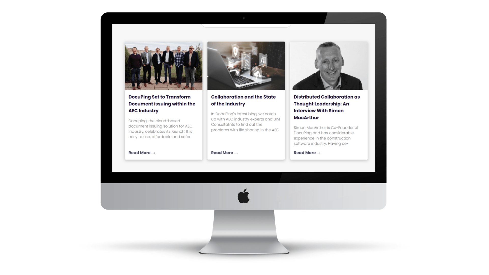 DocuPing blogs on website by Digity