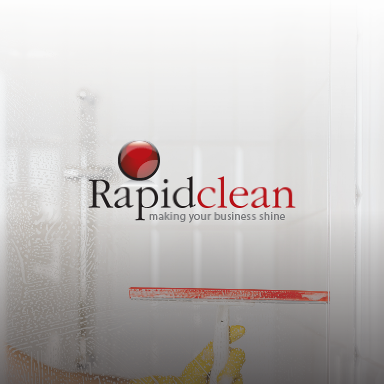 A sign that says rapidclean making your business shine