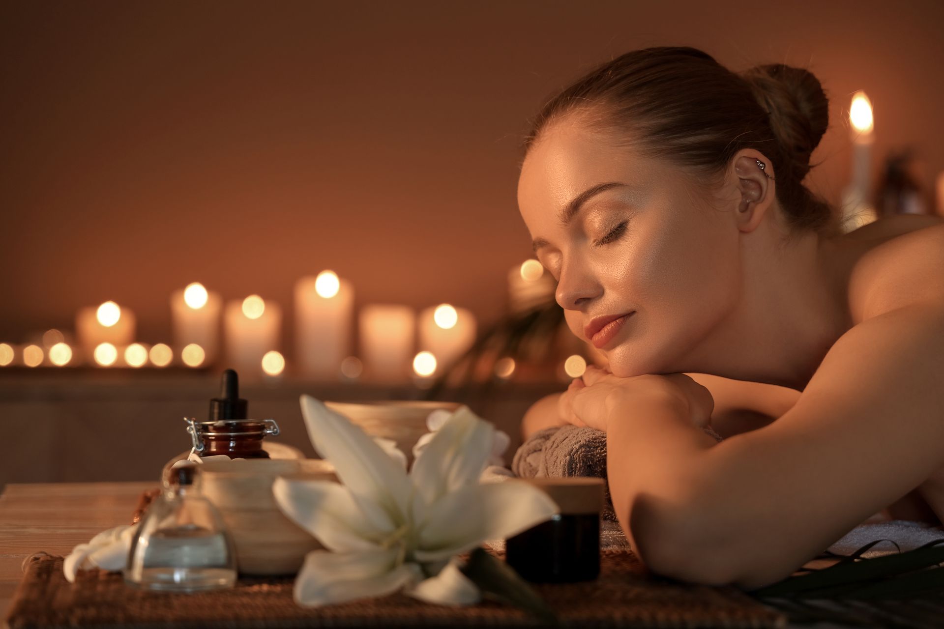 Clean, professional medical spa treatment room with neutral tones at Lingfinity Spa by Enna in Rancho Mirage