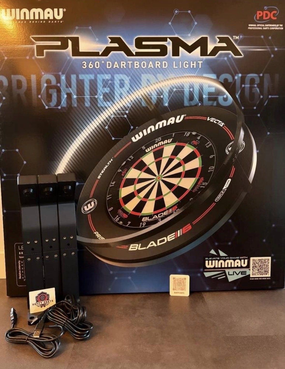 Autodarts set met led ring