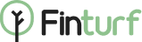Finturf logo with a green tree icon and black text on a white background
