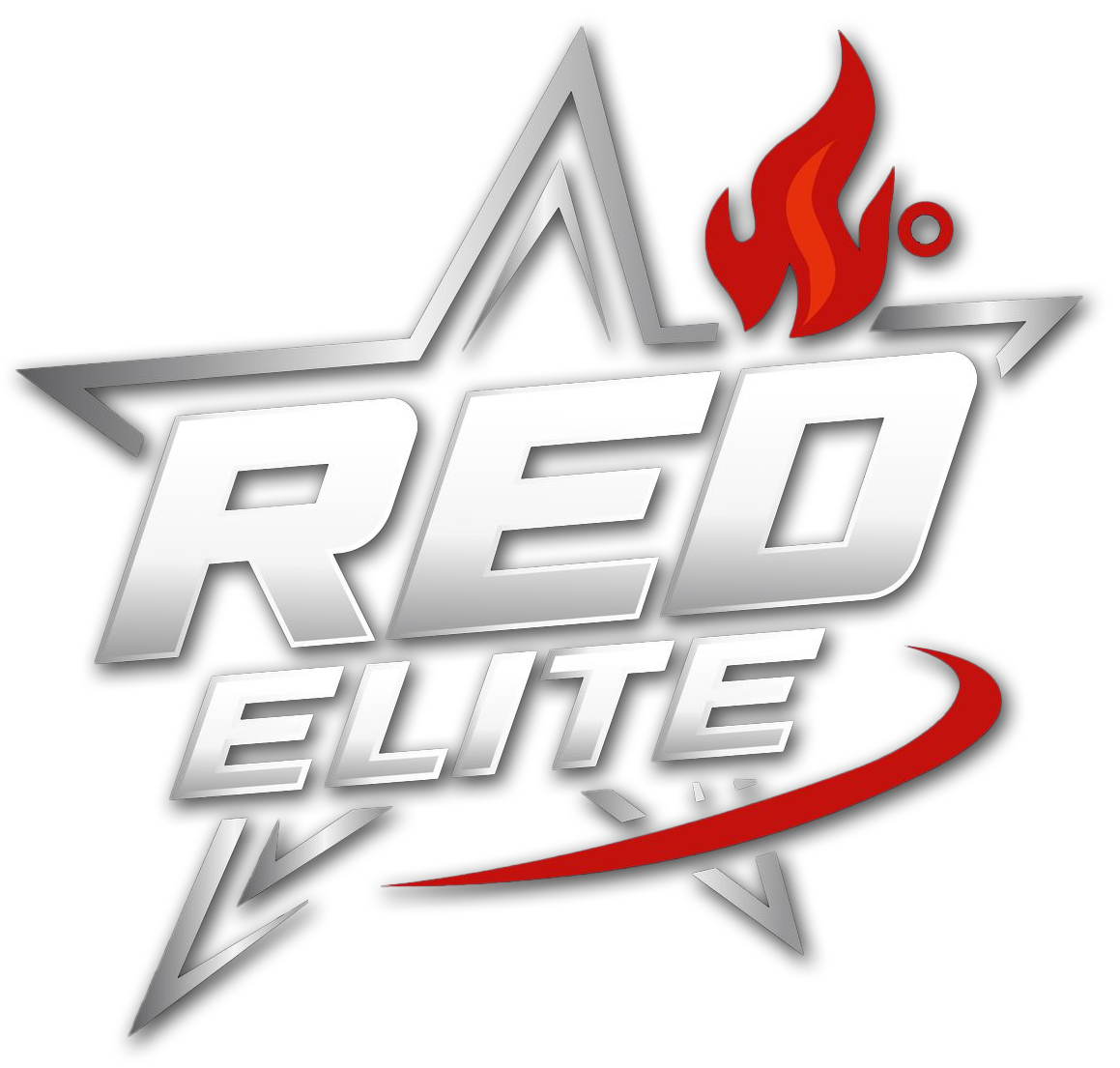 Red Elite logo: silver star with