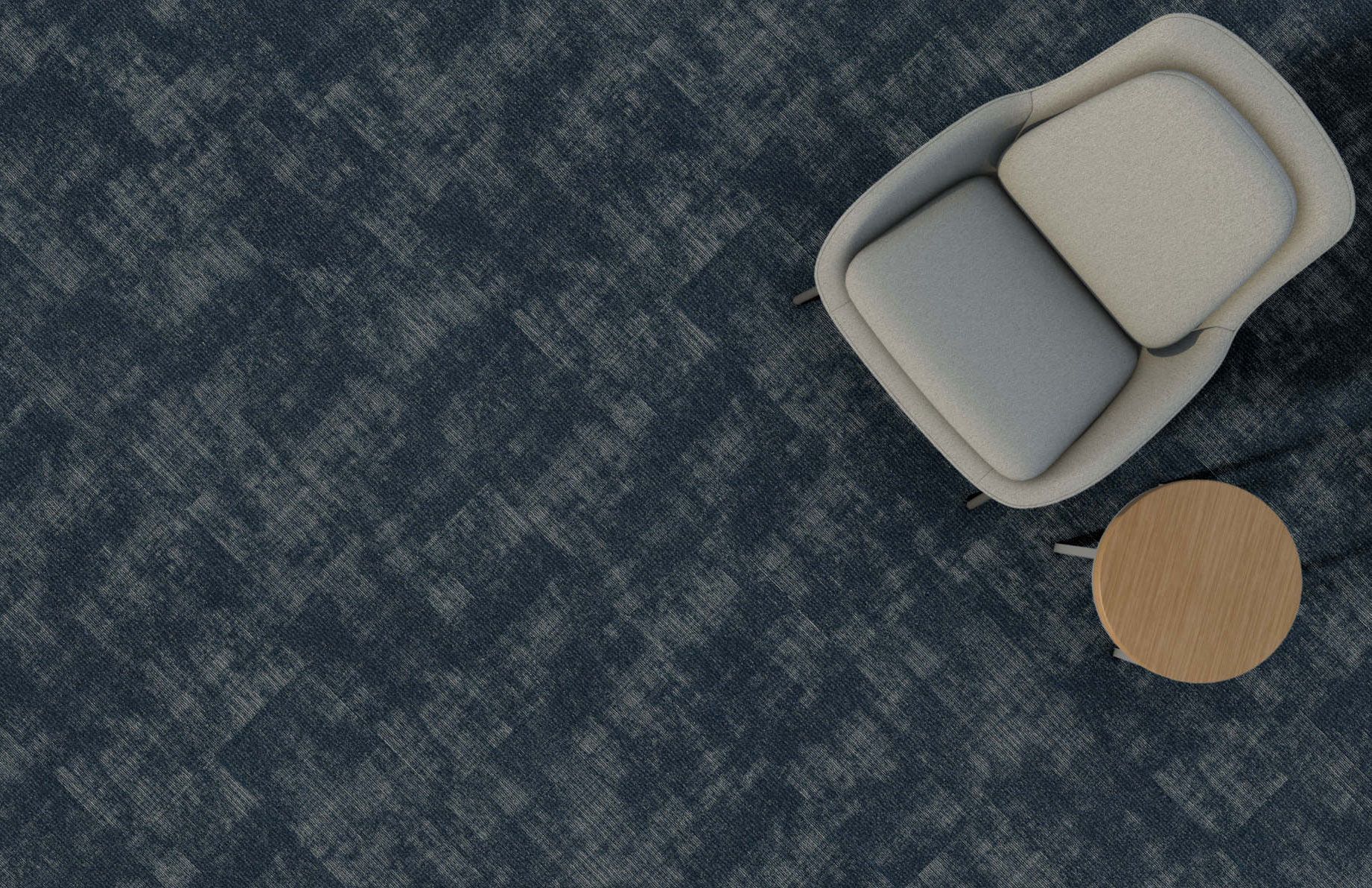 A Close Up of a Blue Checkered Carpeted Floor — Hoppens Floorworld in Manunda, QLD