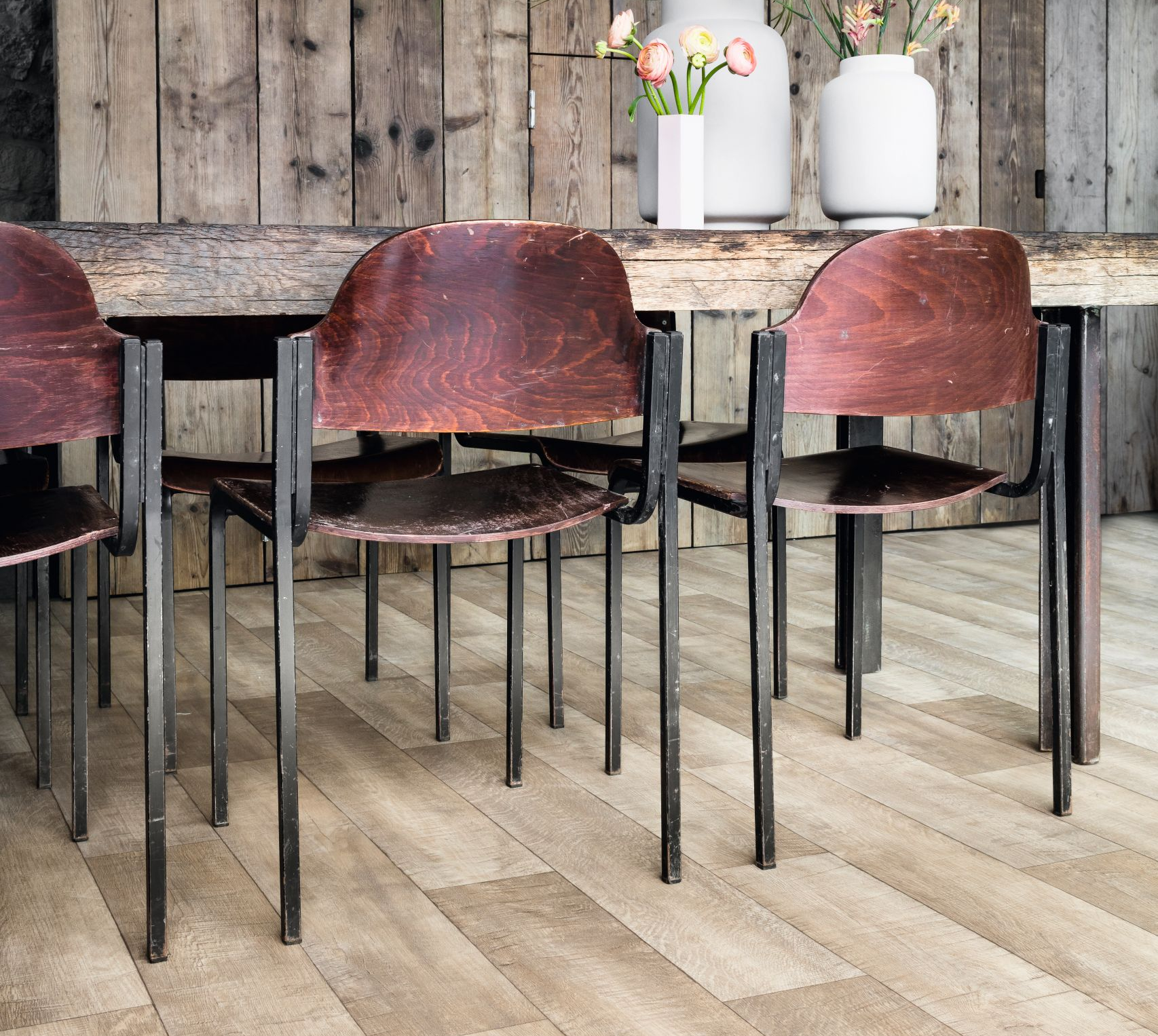 A Close Up of a Wooden Floor With a Diagonal Pattern — Hoppens Floorworld in Manunda, QLD