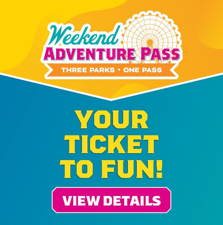 A weekend adventure pass for three parks and one pass