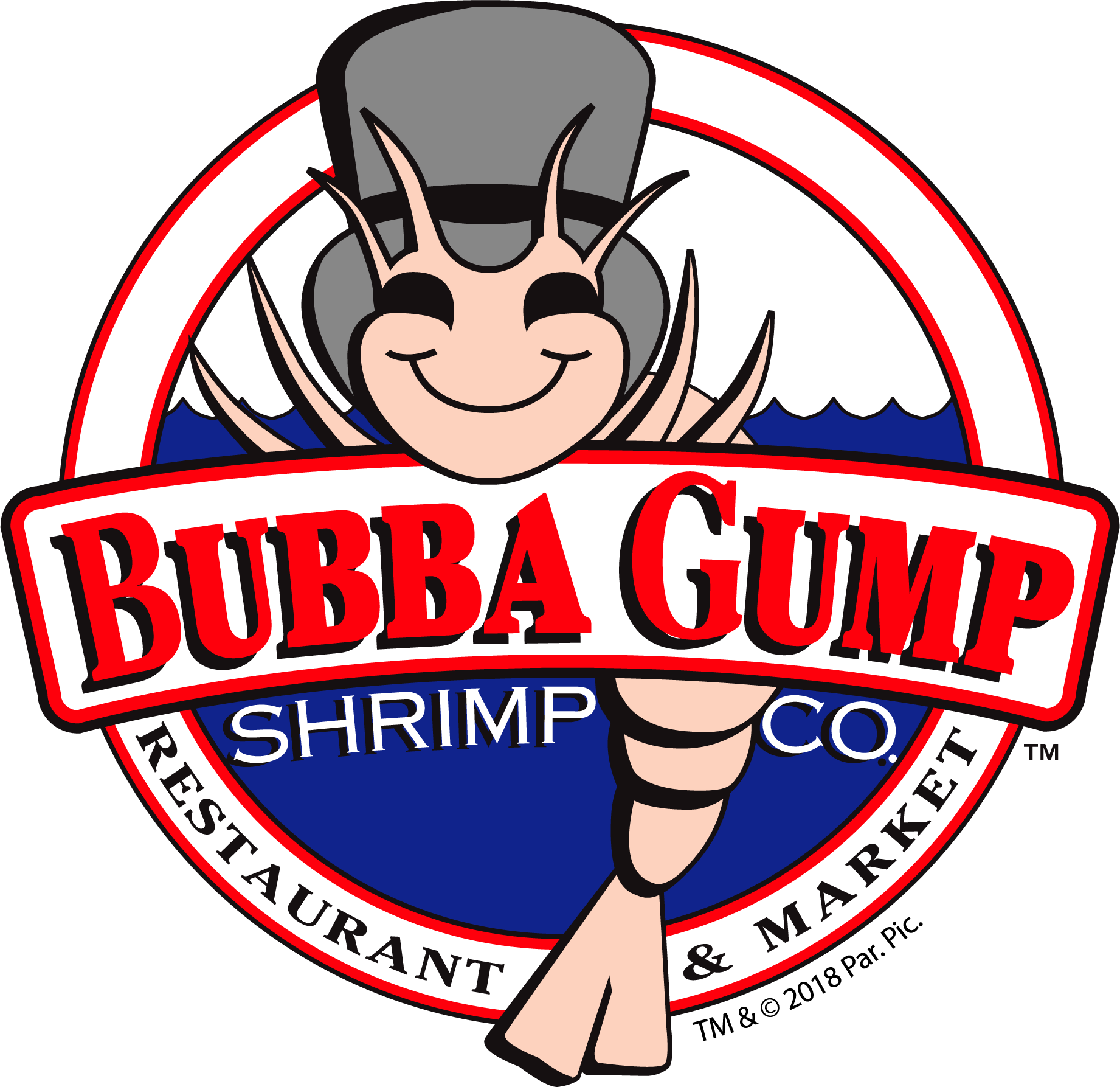 Bubba gump shrimp co. restaurant and market logo