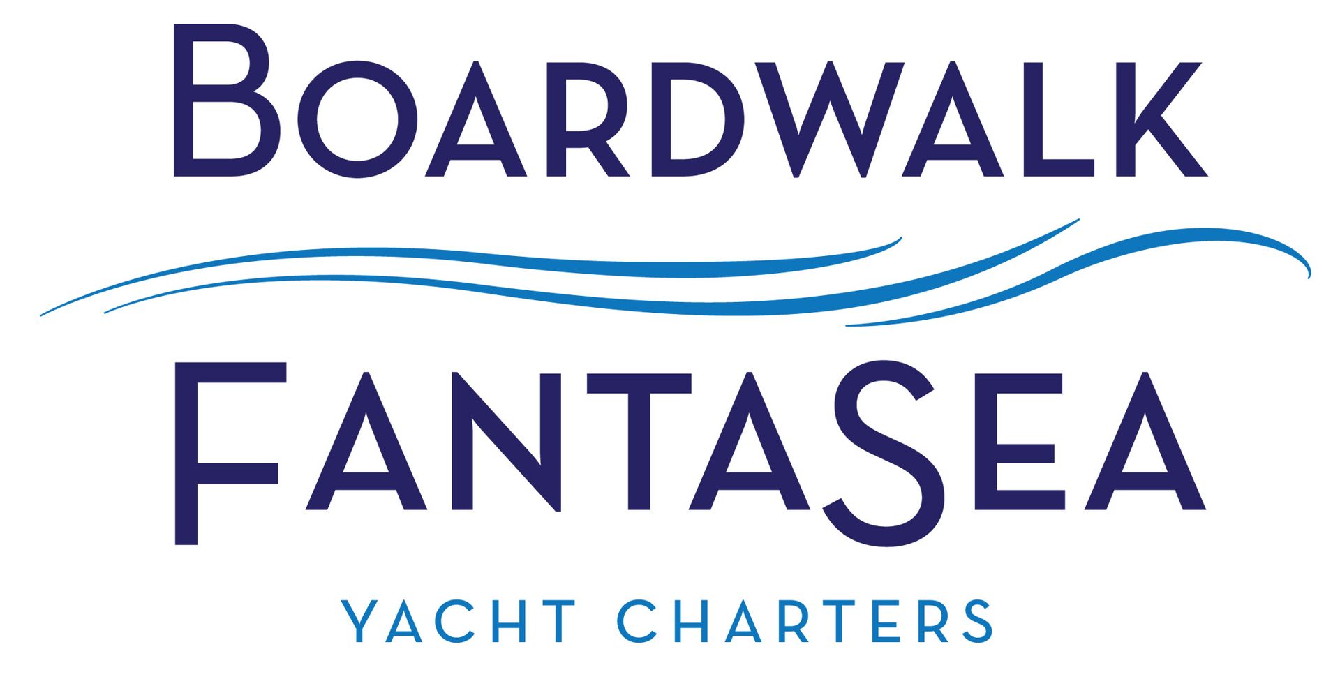 The logo for boardwalk fantasea yacht charters