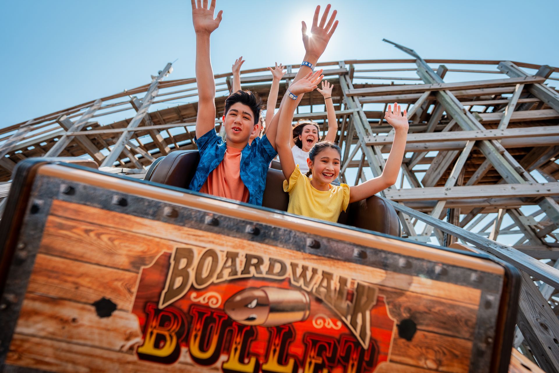 Kemah Boardwalk Bullet National Roller Coaster Day