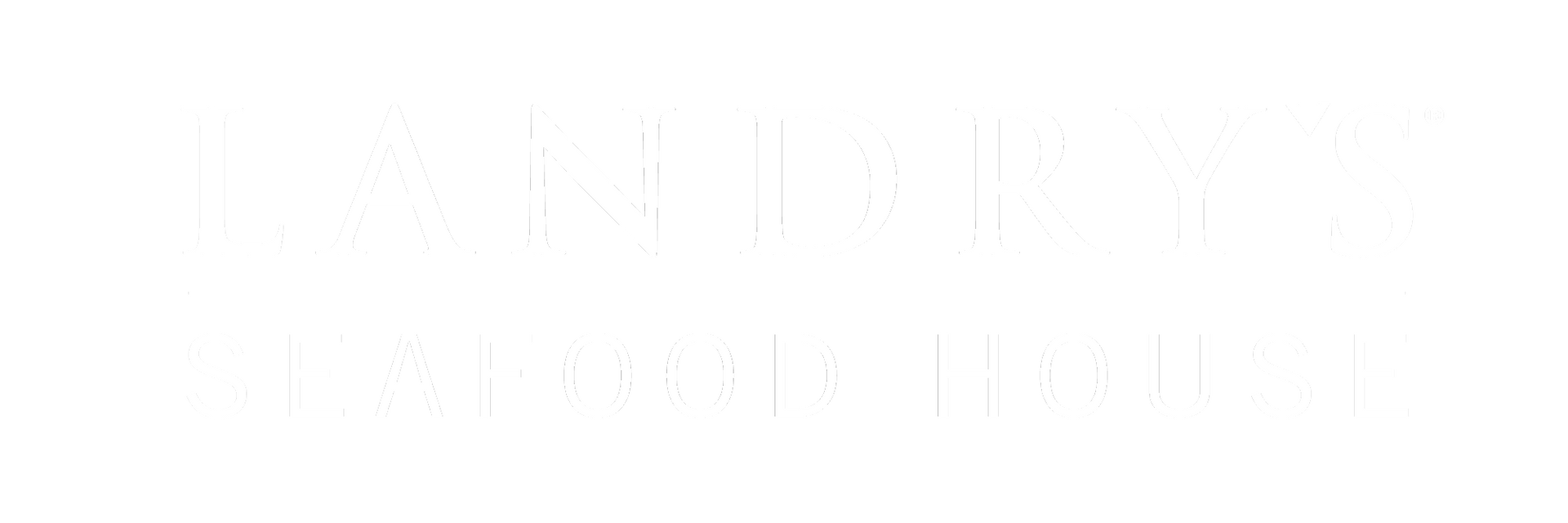 A white landrys seafood logo
