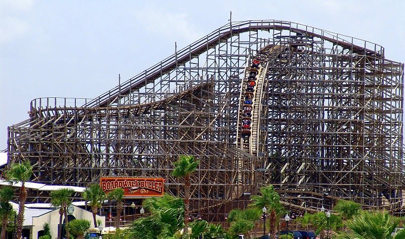 Boardwalk Bullet Roller Coaster kemah boardwalk
