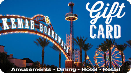 A gift card for kemah boardwalk amusements dining hotel and retail