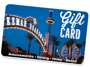 A gift card for kemah boardwalk amusements dining hotel and retail