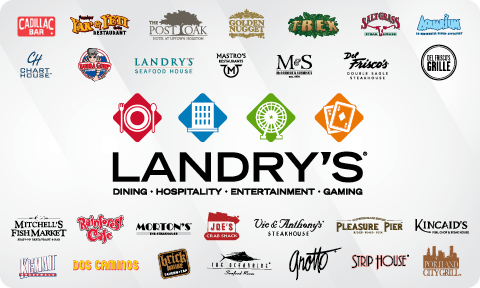 A poster for landry 's dining hospitality entertainment and gaming