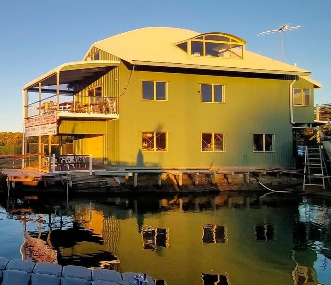 A building on the water