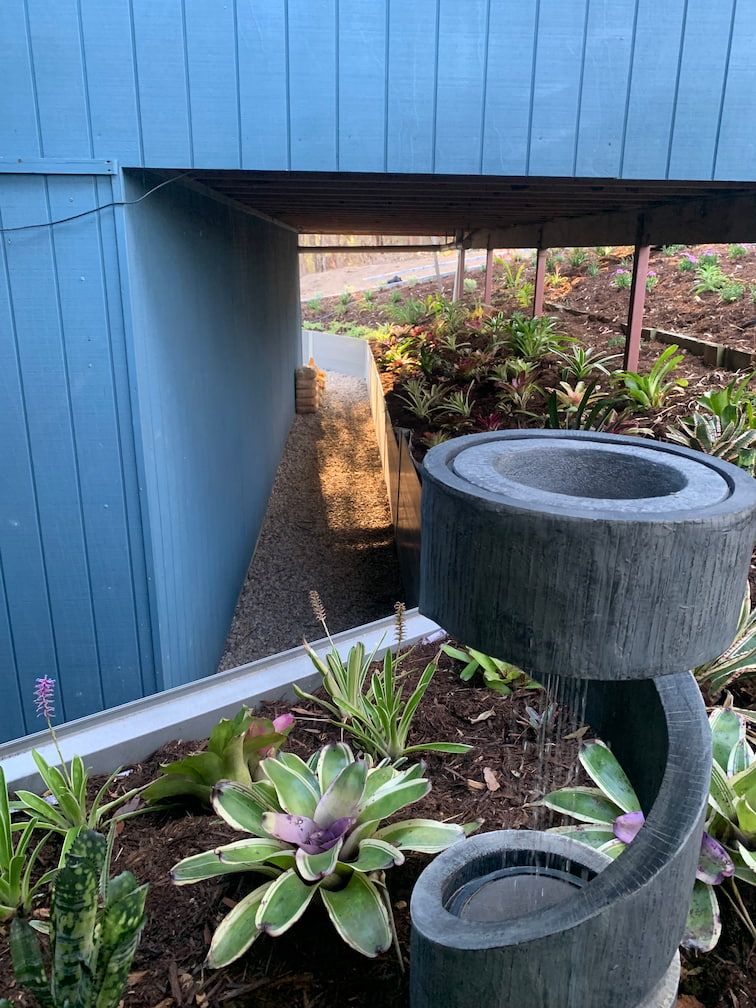 A unique garden art feature in Brisbane