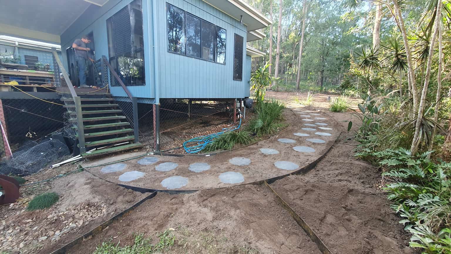 A landscaping project in Brisbane