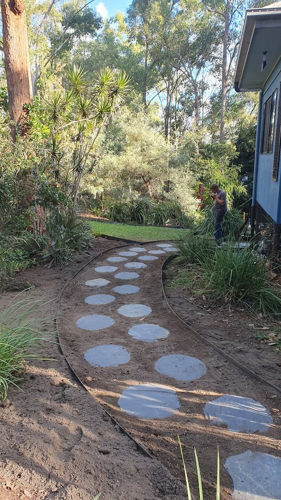 Stepping stones in a Brisbane 