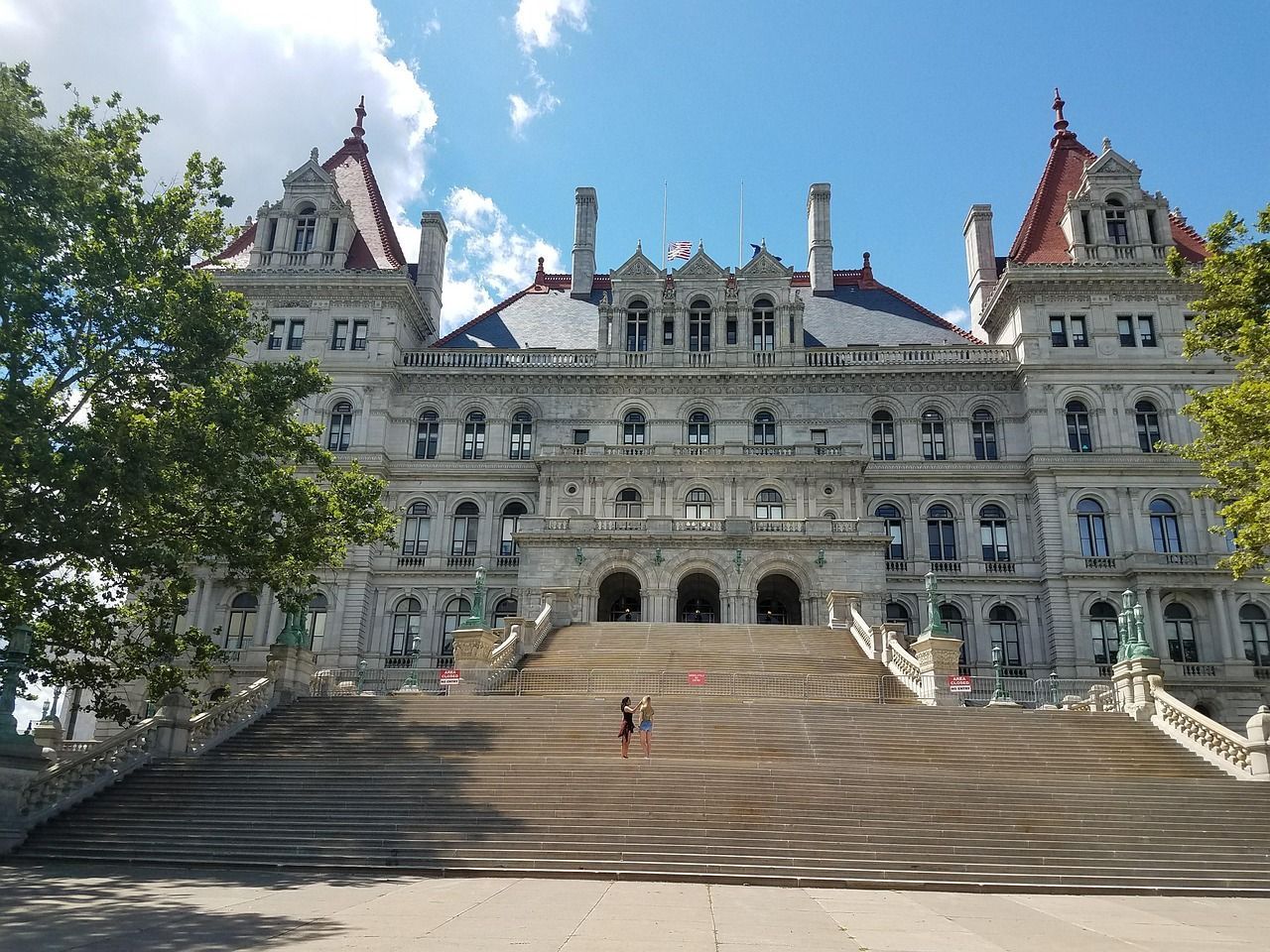 The new york state capitol building in albany