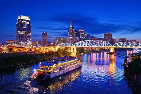 Jackson Tennessee riverfront at night