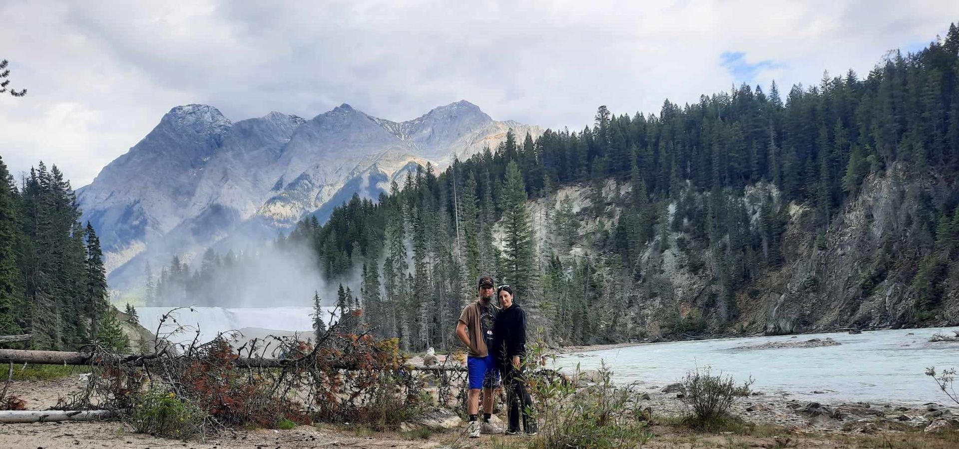 Steve & Louise at Wapta Falls