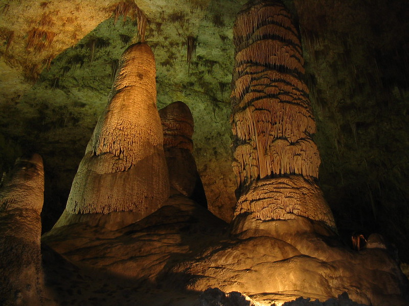 A large rock formation at Carlsbad Caverns National Park