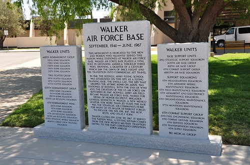 A memorial for the Walker Air Force Base