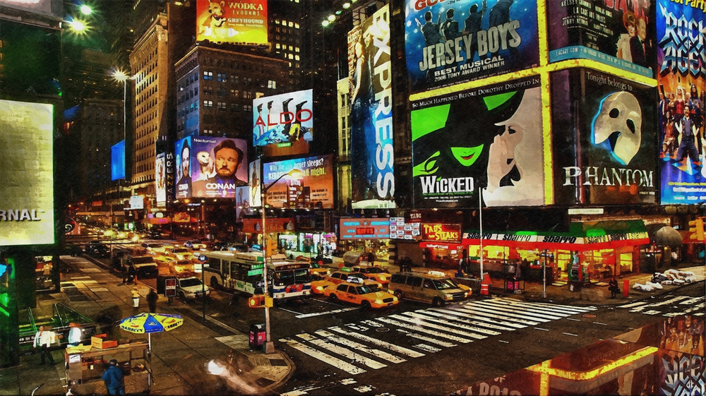 Times Square NYC at night