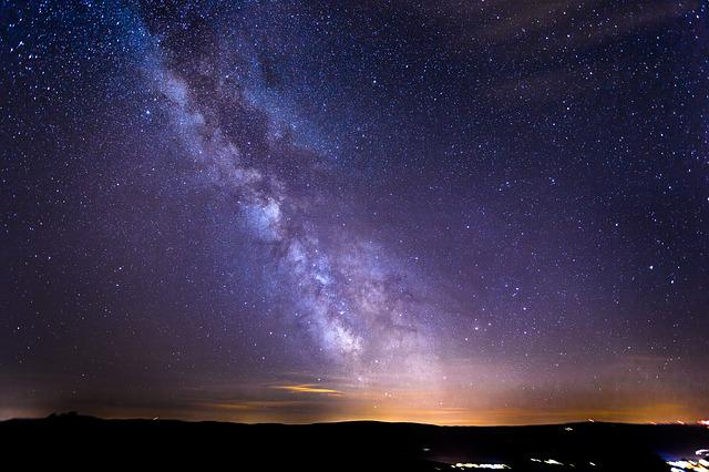 The milky way galaxy is visible over Big Bend National Park
