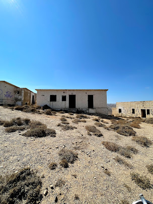 An abandoned barite mine in mykonos