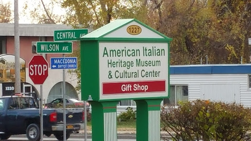 A sign for the american italian heritage museum and cultural center