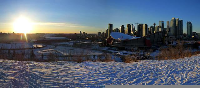 Calgary in snow