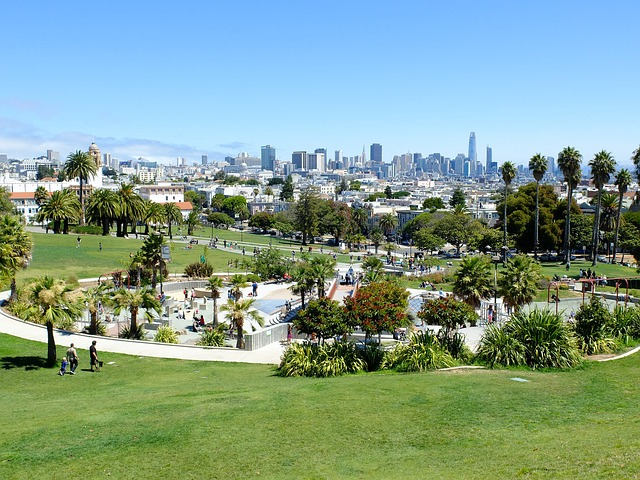 A park in the San Francisco Mission District
