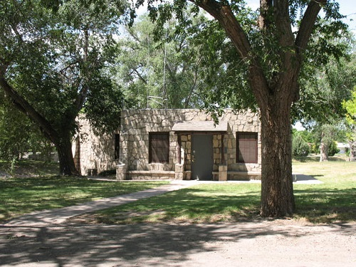 A stone house in Cahoon Park