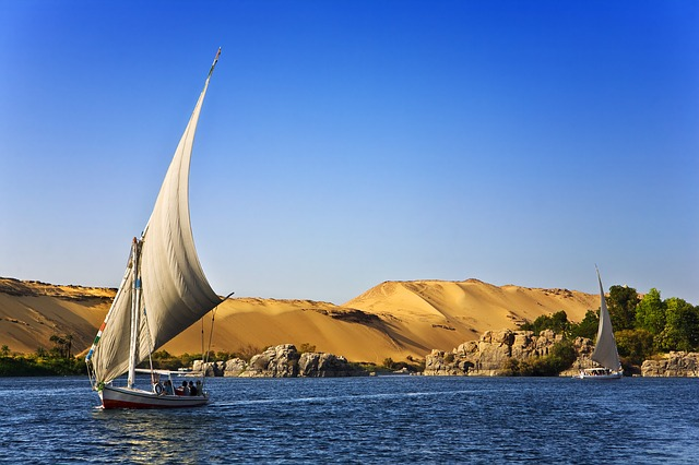 A sailboat in Egypt 