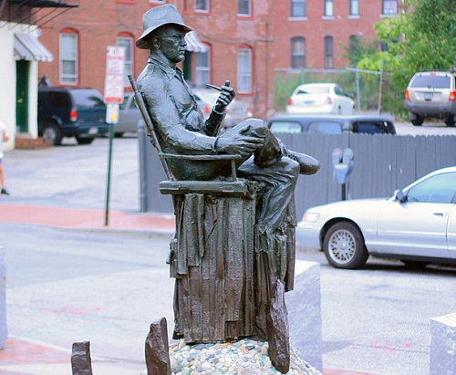 the john ford statue in portland