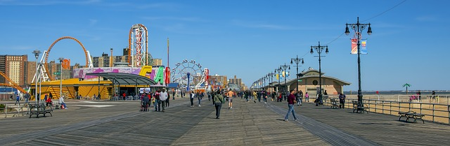 Coney Island boardwalk