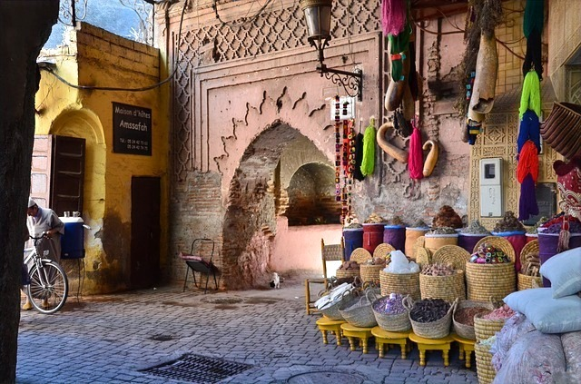 A market in Marrakech 