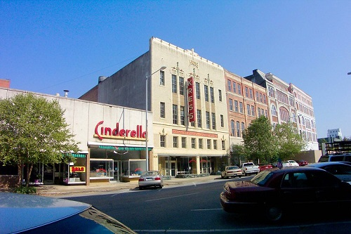 A building with the word cinderella on it in Meridian